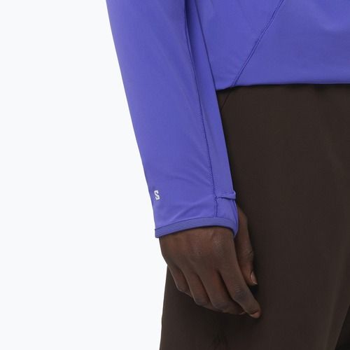 Felpa con cappuccio Salomon Sense Aero Half Zip da uomo, liberia