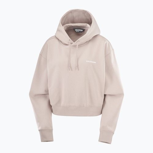 Felpa donna Salomon Short Hoodie etherea