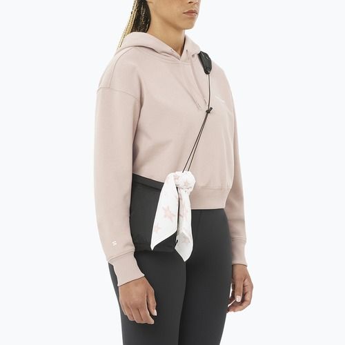 Felpa donna Salomon Short Hoodie etherea