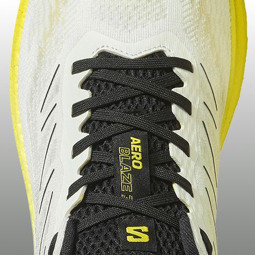 Scarpe da corsa da uomo Salomon Aero Blaze 3 bianco/nero/giallo acceso
