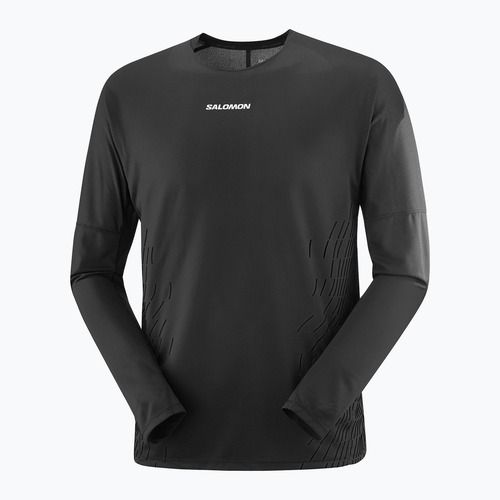 Maglia a maniche lunghe da corsa uomo Salomon Sense Aero GFX nero profondo