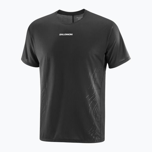 Maglietta da corsa uomo Salomon Sense Aero GFX nero profondo
