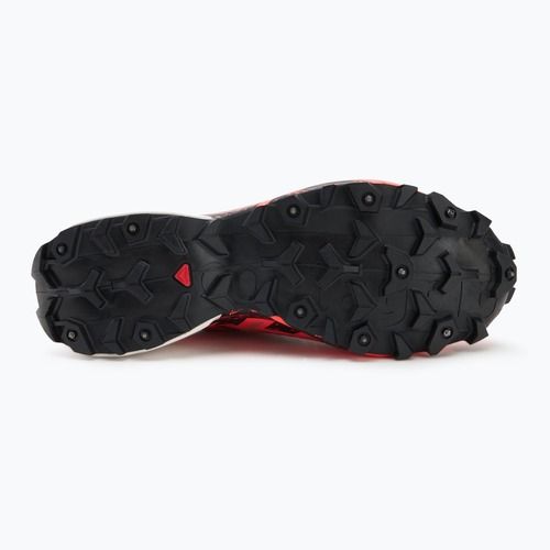 Scarpe da corsa uomo Salomon Spikecross 6 GTX pelle di bovino/nero/fuoco neon