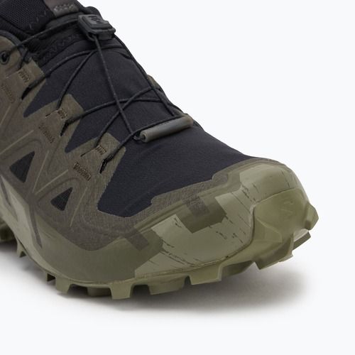 Scarpe da corsa da uomo Salomon Speedcross 6 GTX nero/torba/verde lichene profondo