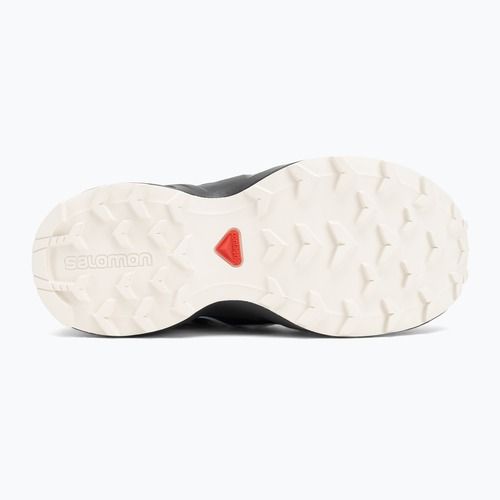 Scarpe da corsa per bambini Salomon Speedcross Waterproof nero/vaniglia ghiaccio/blu francese