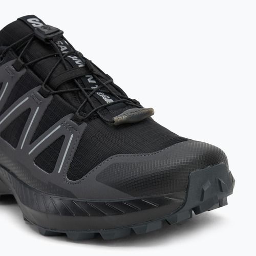Scarpe da corsa da uomo Salomon Speedcross Peak GTX nero/nero/asfalto