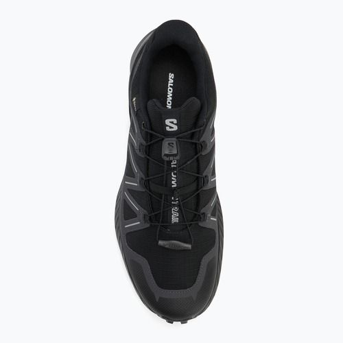 Scarpe da corsa da uomo Salomon Speedcross Peak GTX nero/nero/asfalto