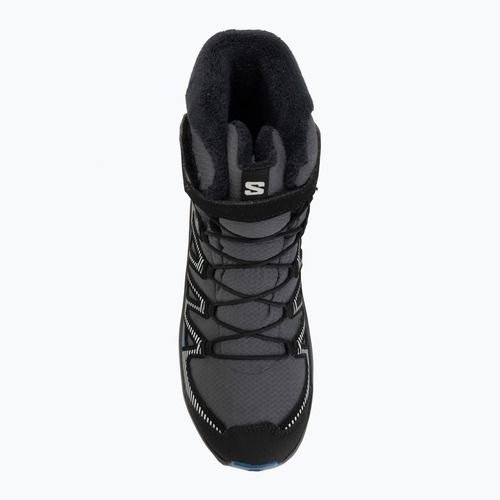 Scarpe da trekking per bambini Salomon XA Pro V8 Winter Waterproof turbolenza / nero / blu scuro