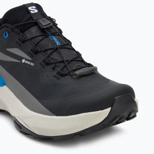Scarpe da corsa da uomo Salomon Genesis GTX nero/roccia lunare/blu francese