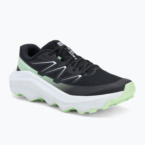 Scarpe da corsa da uomo Salomon Ultra Flow 2 nero/bianco/verde patina