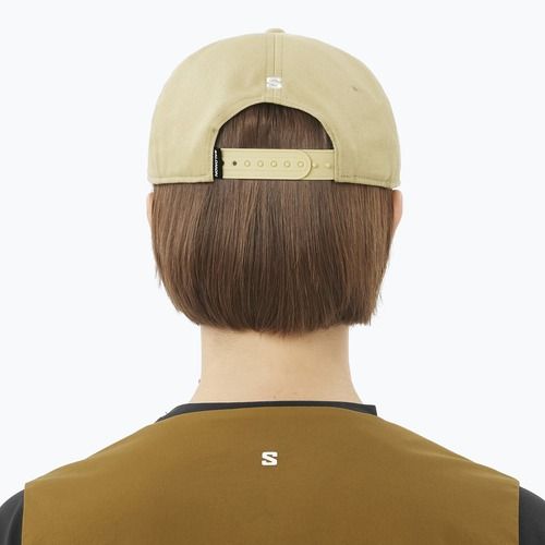 Cappellino con visiera Salomon Logo Flat grigio verde