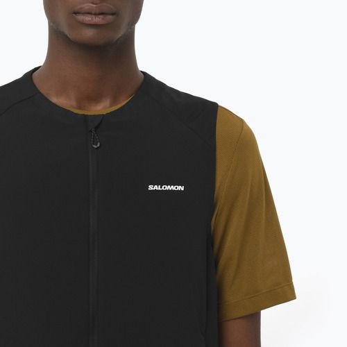 Gilet da corsa Salomon Mountain Flex Hybrid nero profondo