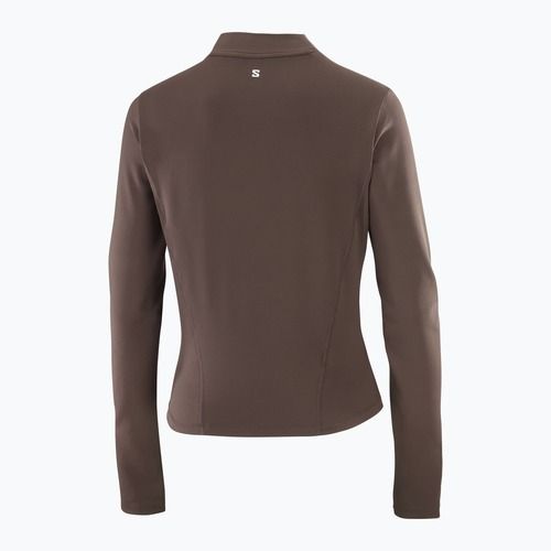 Maglia a maniche lunghe da corsa donna Salomon Bliss coffee bean