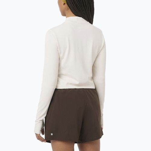 Maglia a maniche lunghe da corsa donna Salomon Bliss whisper white