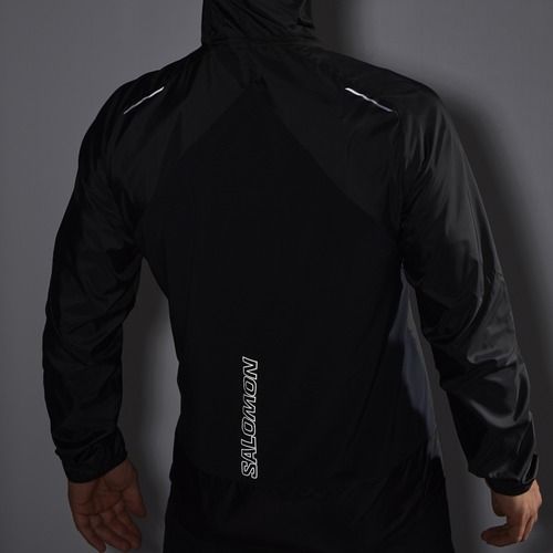Giacca da corsa Salomon Cross Wind nero profondo da uomo