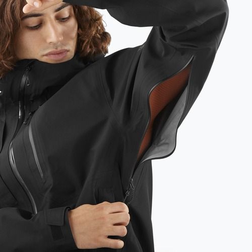 Giacca softshell da uomo Salomon Outline 3l GTX nero profondo