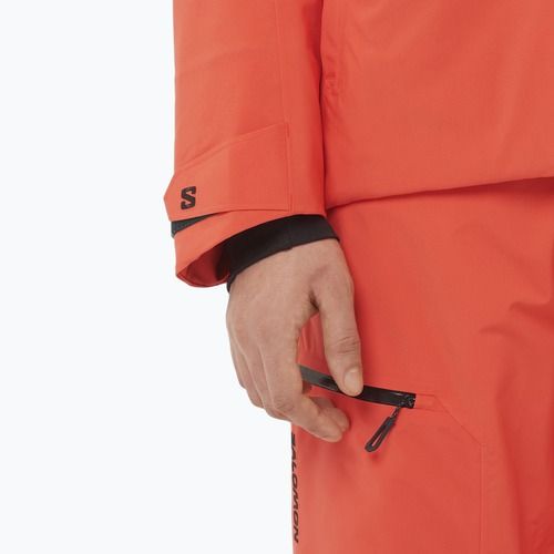 Giacca da sci uomo Salomon Brilliant 2.0 cherry tomato