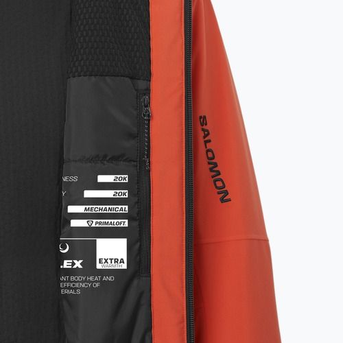 Giacca da sci uomo Salomon Brilliant 2.0 cherry tomato