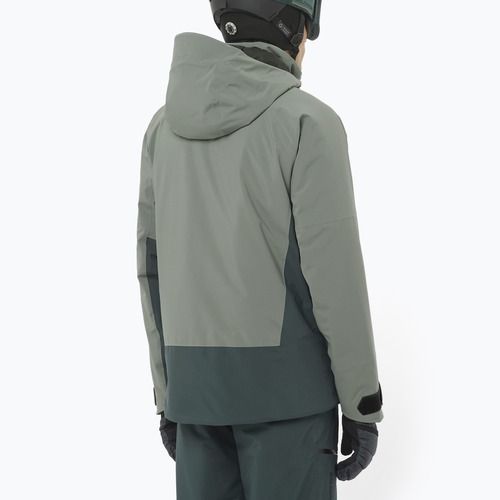 Giacca da sci uomo Salomon Brilliant 2.0 sedona sage/green