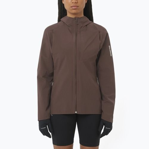 Giacca da corsa da donna Salomon Trail coffee bean