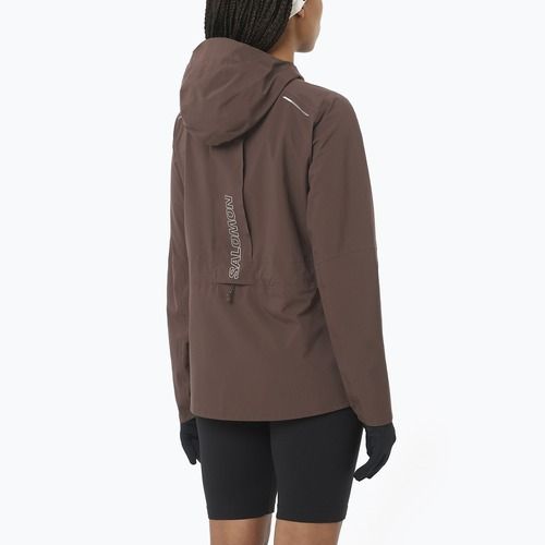 Giacca da corsa da donna Salomon Trail coffee bean