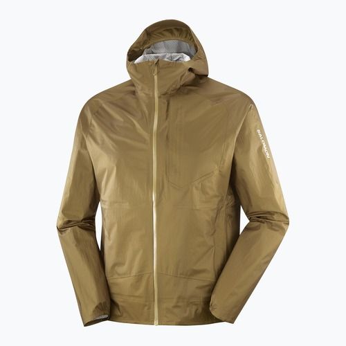 Giacca da corsa uomo Salomon Bonatti Waterproof brilliant olive