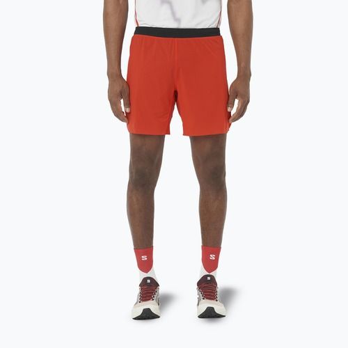 Pantaloncini da corsa uomo Salomon S/Lab Speed Spl 7" fiery red