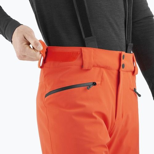 Pantaloni da sci da uomo Salomon Edge cherry tomato