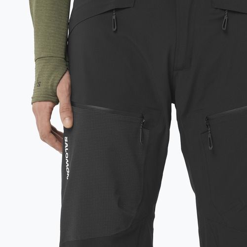 Pantaloni da sci da uomo Salomon Spectral nero profondo