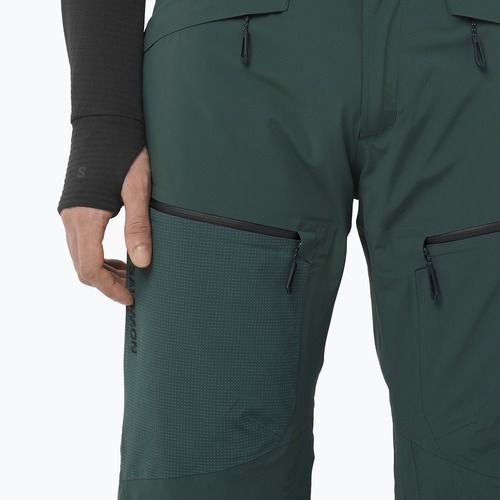 Pantaloni da sci da uomo Salomon Spectral green gables