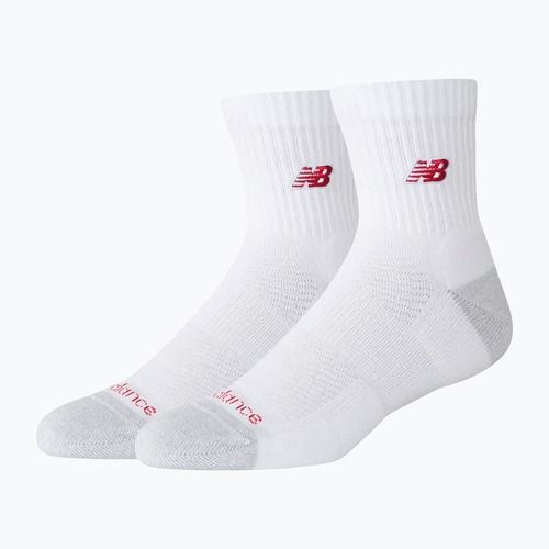 Calzini New Balance Active Premium Crew Quarter 2 pairs white