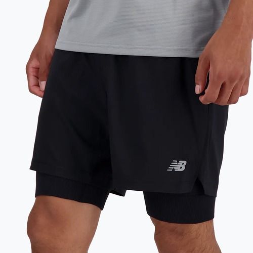 Pantaloncini da uomo New Balance AC Seamless 7" neri