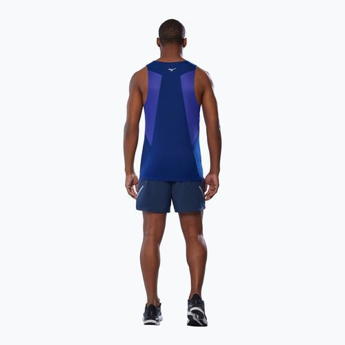Canotta da corsa uomo Mizuno DryAeroFlow Tank reflexblue