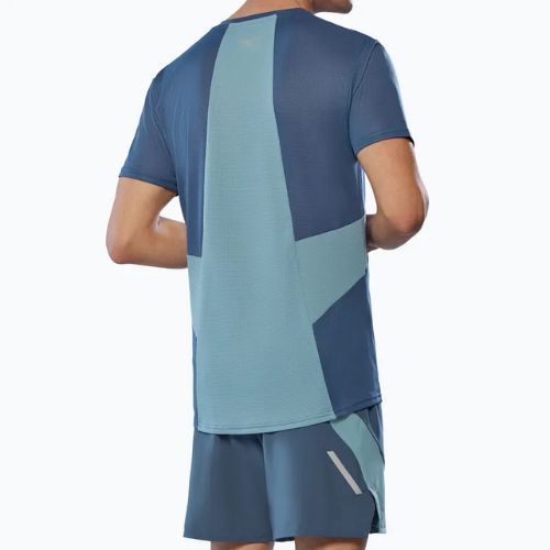 Maglietta da corsa uomo Mizuno DryAeroFlow Tee vintage indigo