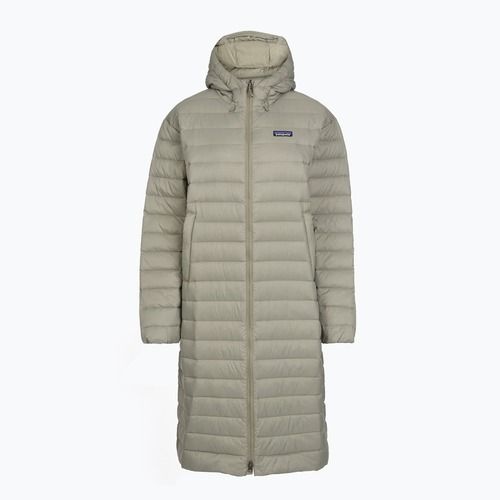 Parka da donna in piuma Patagonia Recycled Down Sweater color verde fiume
