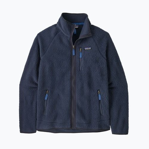 Felpa da trekking uomo Patagonia Retro Pile new navy con sunken blue