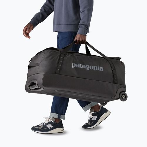 Borsa da viaggio Patagonia Black Hole Wheeled Duffel 100 l nero/nero