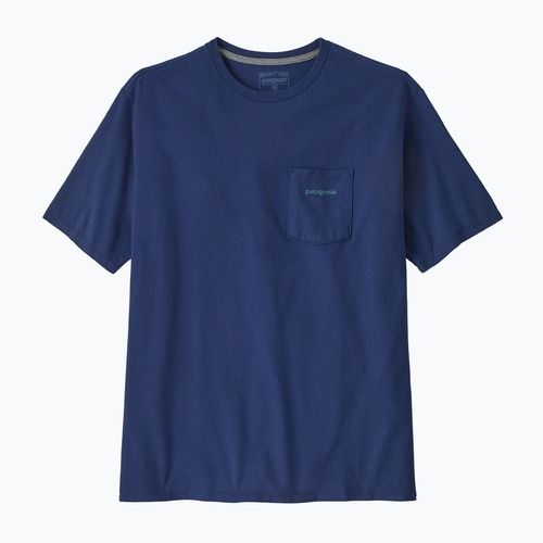 T-shirt Patagonia Boardshort Logo Pocket Uomo Responsibili clement blue