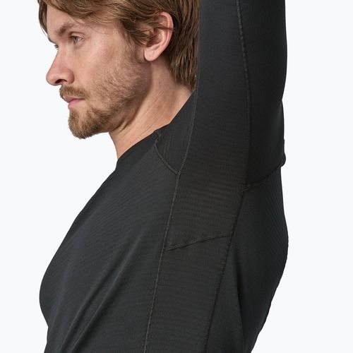 Uomo Patagonia Cap Thermal Weight Crew manica lunga nero