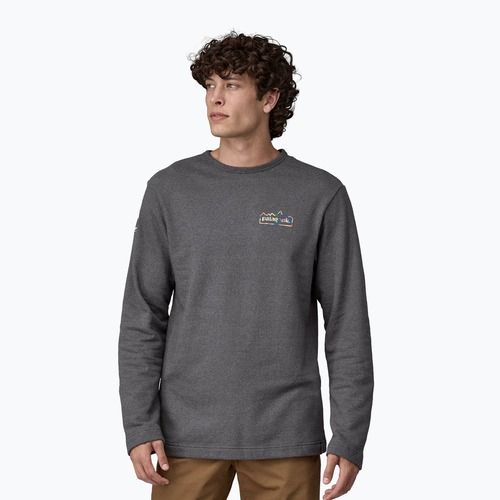 Patagonia Uomo Felpa leggera Unity Fitz Wildrise Crew nero inchiostro