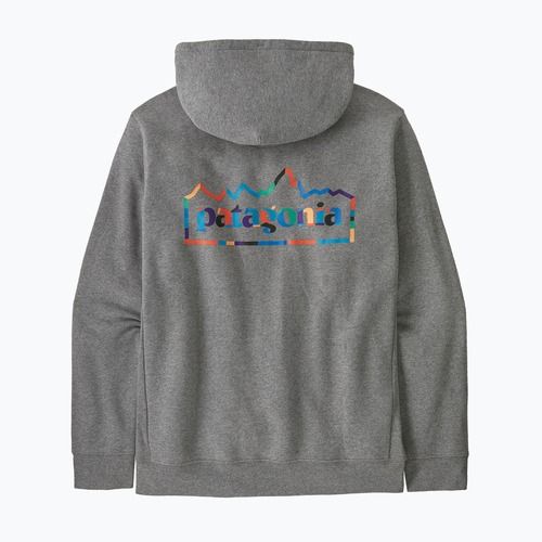 Patagonia felpa Unity Fitz Uprisal Hoody gravel heather da uomo