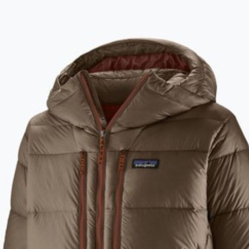 Uomo Patagonia Fitz Roy Down Hoody giacca marrone marlow