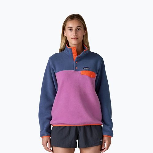 Felpa da trekking Patagonia donna LW Synch Snap-T P / O brisk purple