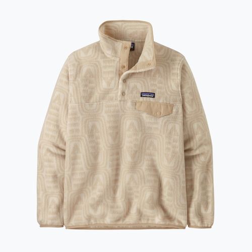 Felpa da trekking Patagonia donna LW Synch Snap-T P / O flow: bianco dyno