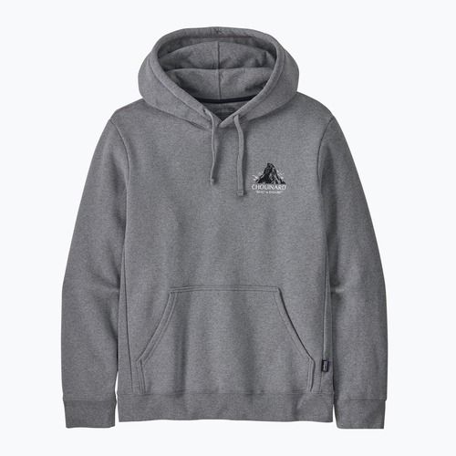 Felpa Patagonia Chouinard Crest Uprisal Hoody gravel heather da uomo