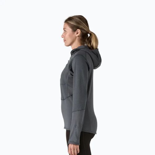 Giacca softshell da donna Patagonia R1 Hybrid Pullover Hoody smolder blu