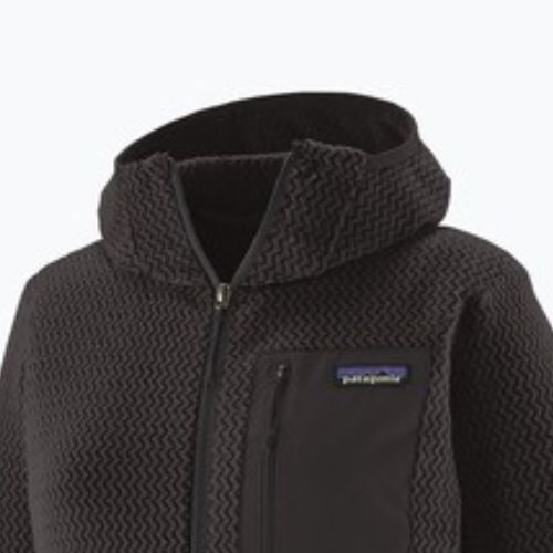Felpa con cappuccio in pile R1 Air Full-Zip da donna, nero