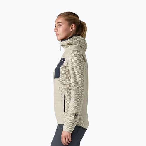 Patagonia R1 Air Full-Zip Fleece Hoody donna lana bianco