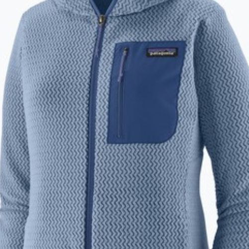 Patagonia R1 Air Full-Zip Fleece Hoody da donna, blu barbagianni