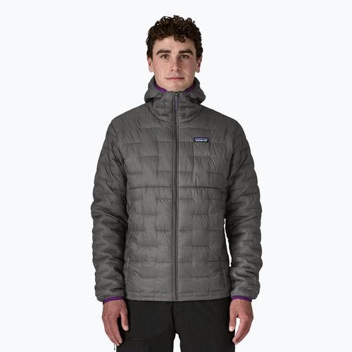 Piumino Patagonia Micro Puff Hoody da uomo grigio forgia